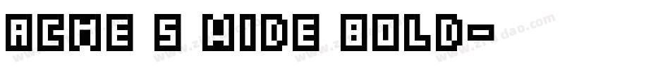 Acme 5 Wide Bold字体转换